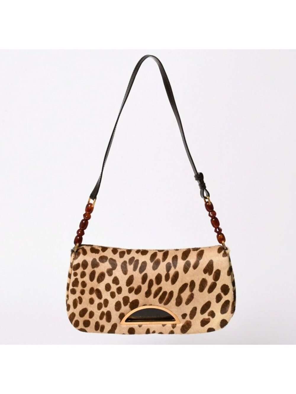 Dior Calf Hair Bag Malice Pearl Leopard Galliano